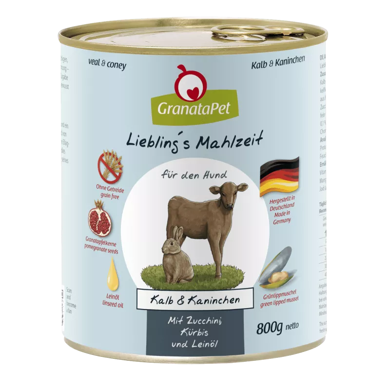 Kalb&Kaninchen, Zucchinl 800g